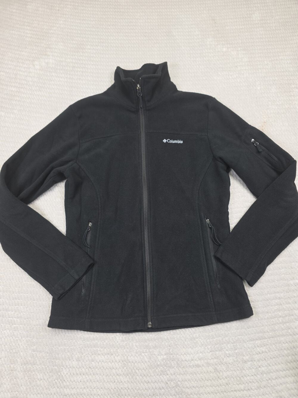 Columbia Fleece Womens Small Black Full Zip